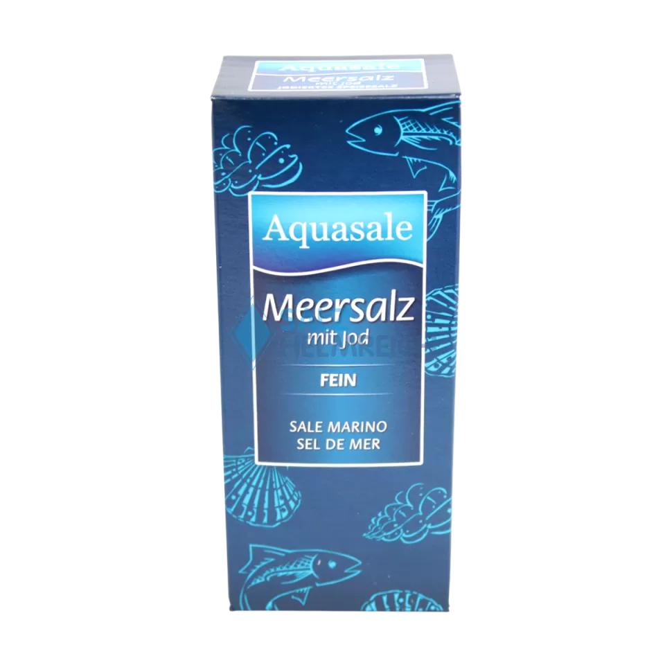 Aquasale® feines Meersalz mit Jod im 500 Gramm Paket Aquasale® feines Meersalz mit Jod im 500 Gramm Paket
