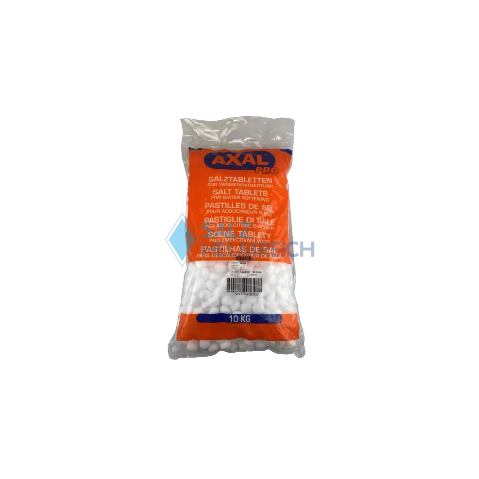 Axal PRO Siedesalztabletten nach DIN EN 973 Typ A im 10 kg Sack Axal PRO Siedesalztabletten nach DIN EN 973 Typ A im 10 kg Sack