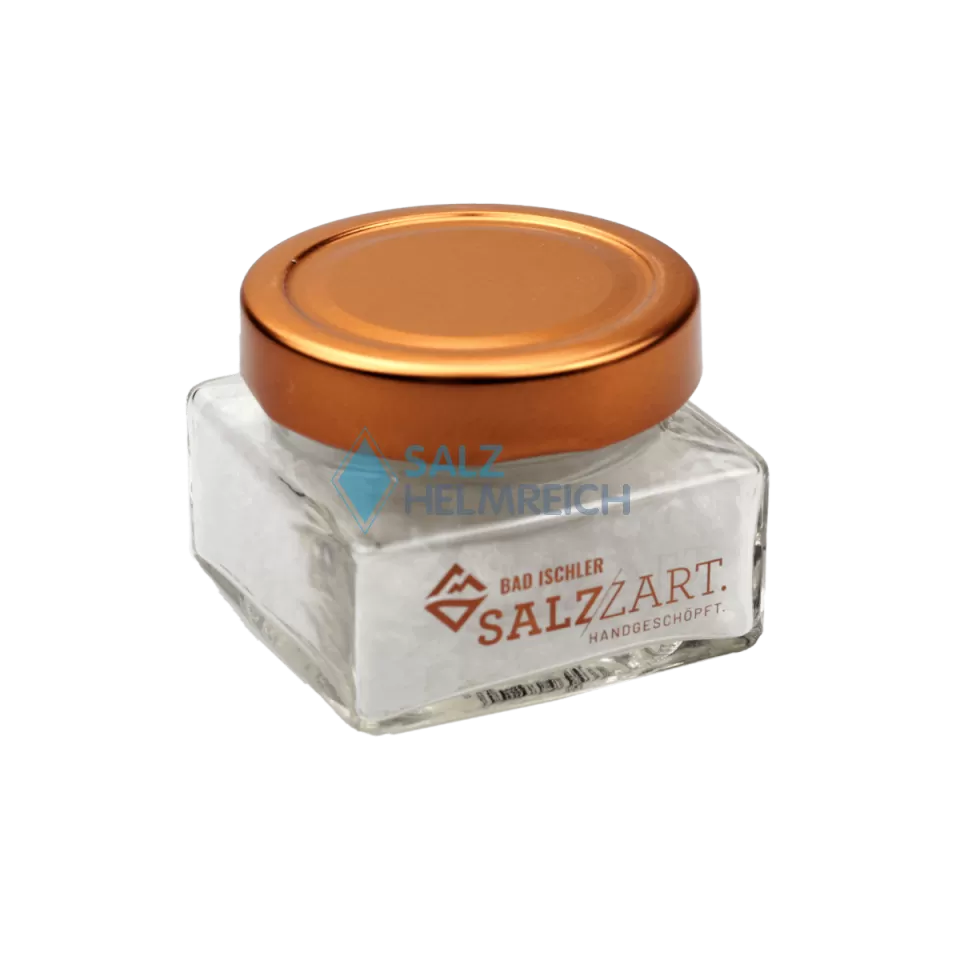 BAD ISCHLER Salzzart Handgeschöpft Gourmetsalz 55 Gramm im BAD ISCHLER Glas BAD ISCHLER Salzzart Handgeschöpft Gourmetsalz 55 Gramm im BAD ISCHLER Glas