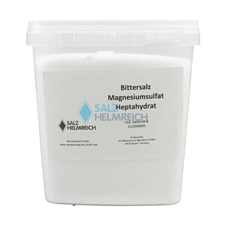 Bittersalz - Magnesiumsulfat - im 5kg Eimer - Badesalz - Epsom Salz MgSO4 Bittersalz - Magnesiumsulfat - im 5kg Eimer - Badesalz - Epsom Salz MgSO4