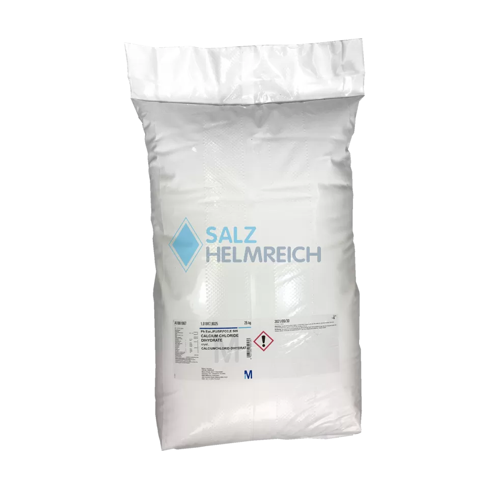 Calciumchlorid Dihydrat, E 509, Ph. Eur., USP im 25 kg Sack Calciumchlorid Dihydrat, E 509, Ph. Eur., USP im 25 kg Sack