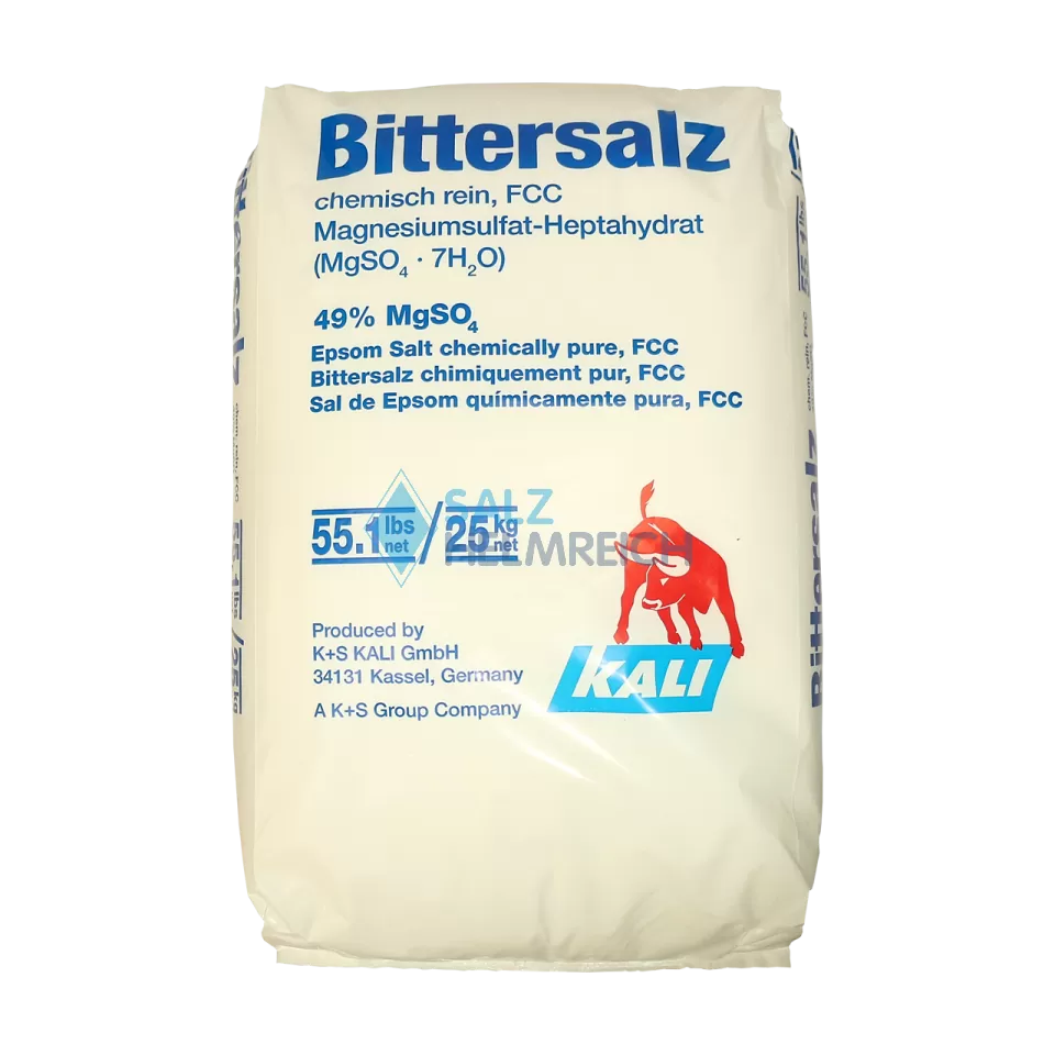 Bittersalz - Magnesiumsulfat FCC - Food Grade - Epsom Salz MgSO4