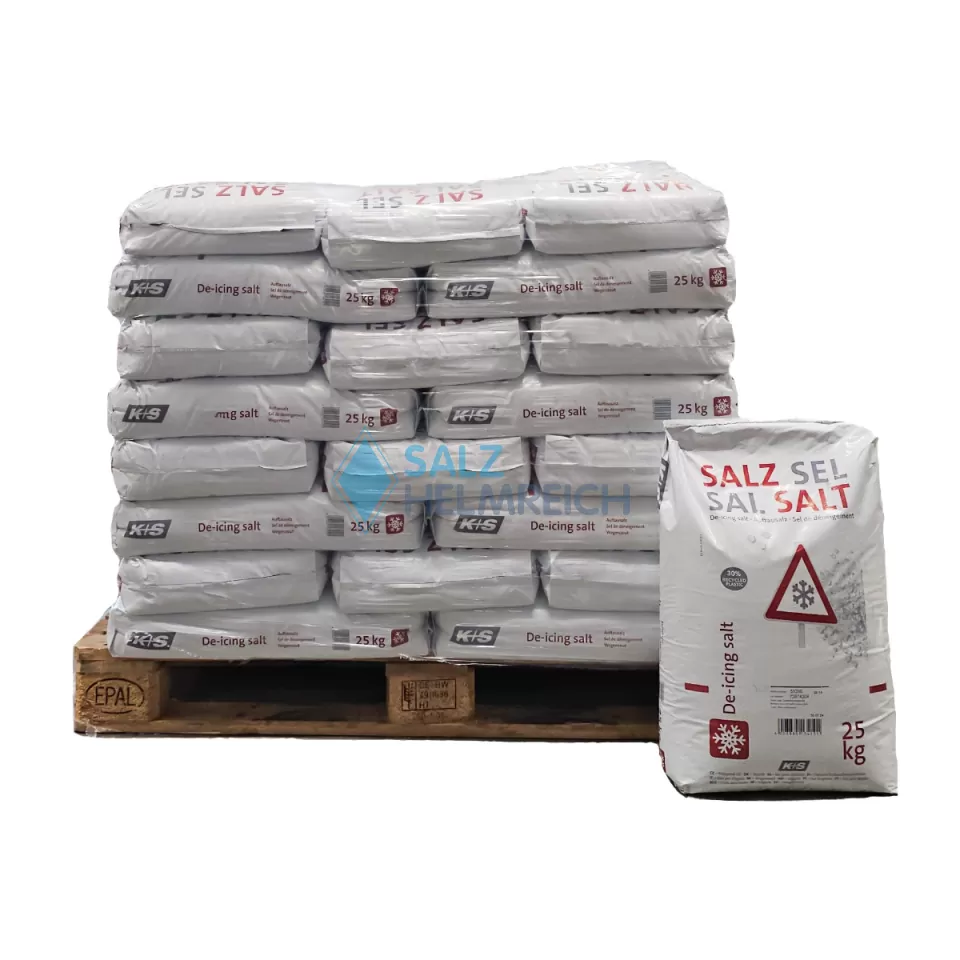 1000 kg K+S Stein - Auftausalz 40 x 25 kg Sack auf Palette 1000 kg K+S Stein - Auftausalz 40 x 25 kg Sack auf Palette