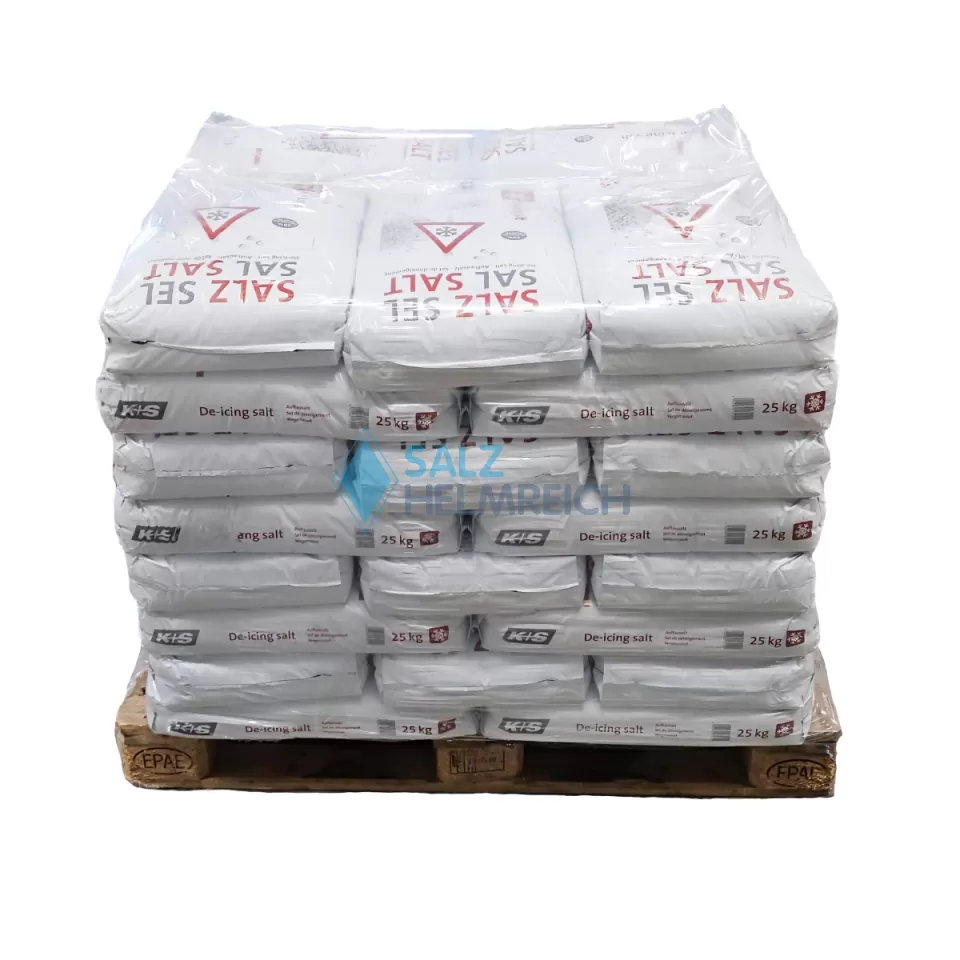1000 kg K+S Stein - Auftausalz 40 x 25 kg Sack auf Palette