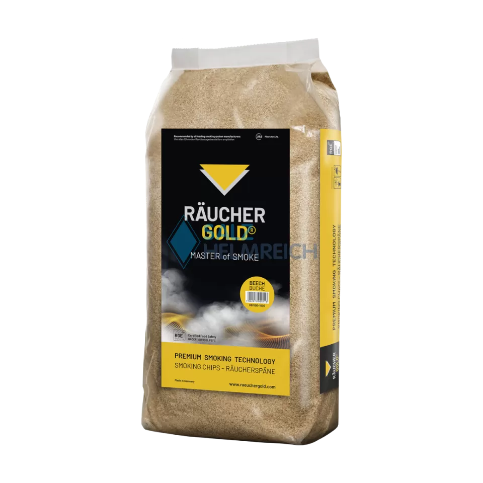 RÄUCHERGOLD® HB 500-1000 Buchenholzspäne im 15 kg Sack RÄUCHERGOLD® HB 500-1000 Buchenholzspäne im 15 kg Sack
