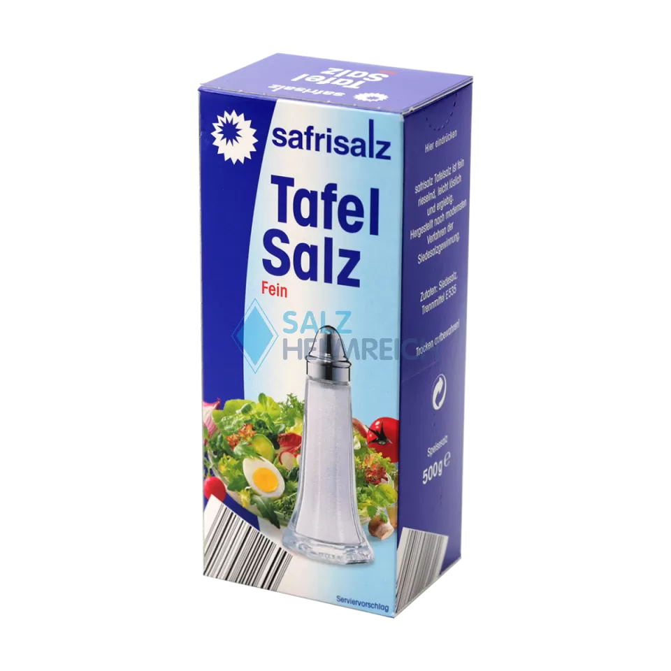 Safrisalz Tafelsalz Fein 24x500g Paket